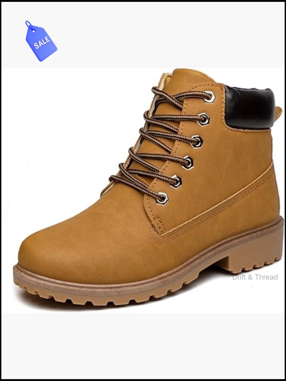 Women's Waterproof Ankle Boots Lace Up Lightweight Hiking Work Bootie